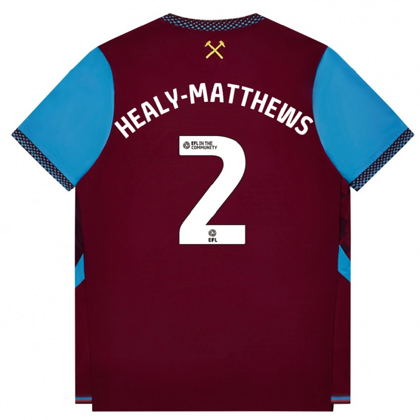 Danxen Damen Kyle Healy-Matthews #2 Burgund Kornblumenblau Heimtrikot Trikot 2026/27 T-Shirt Österreich