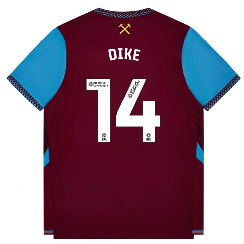 Danxen Damen Lewis Dike #14 Burgund Kornblumenblau Heimtrikot Trikot 2026/27 T-Shirt Österreich
