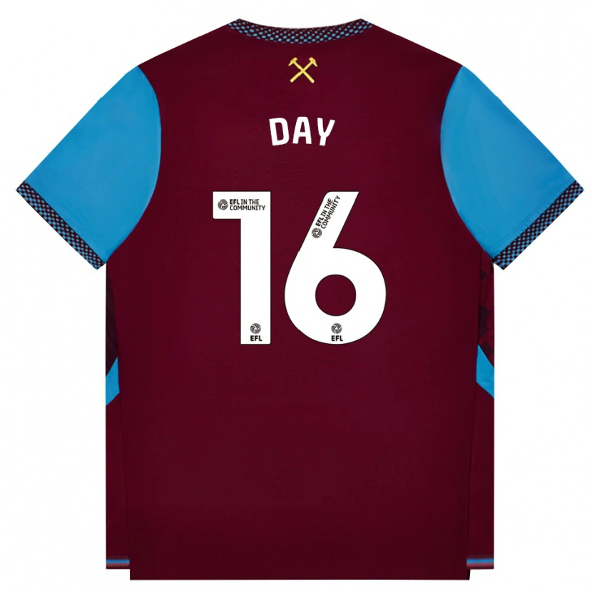 Danxen Damen Frankie Day #16 Burgund Kornblumenblau Heimtrikot Trikot 2026/27 T-Shirt Österreich