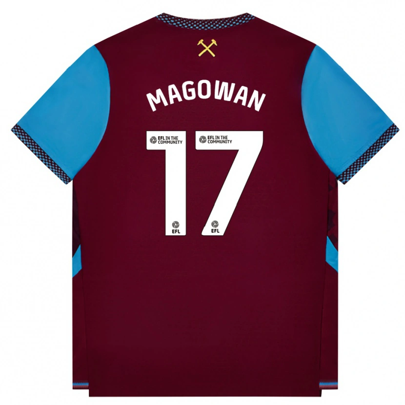 Danxen Damen Zak Magowan #17 Burgund Kornblumenblau Heimtrikot Trikot 2026/27 T-Shirt Österreich