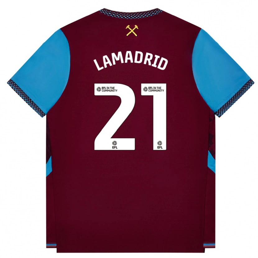 Danxen Damen Keiber Lamadrid #21 Burgund Kornblumenblau Heimtrikot Trikot 2026/27 T-Shirt Österreich