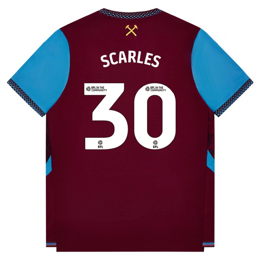 Danxen Damen Oliver Scarles #30 Burgund Kornblumenblau Heimtrikot Trikot 2026/27 T-Shirt Österreich