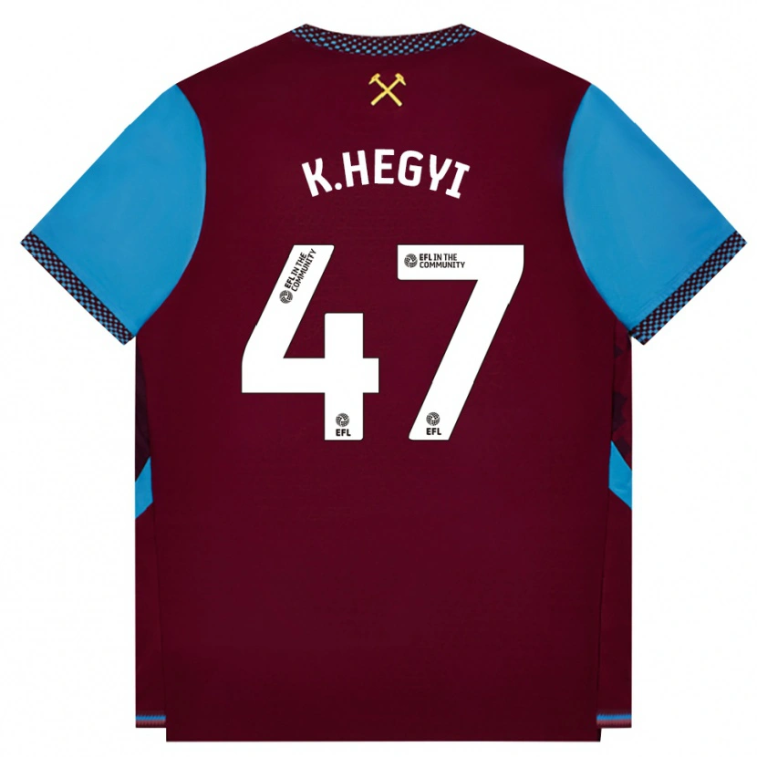 Danxen Damen Krisztian Hegyi #47 Burgund Kornblumenblau Heimtrikot Trikot 2026/27 T-Shirt Österreich