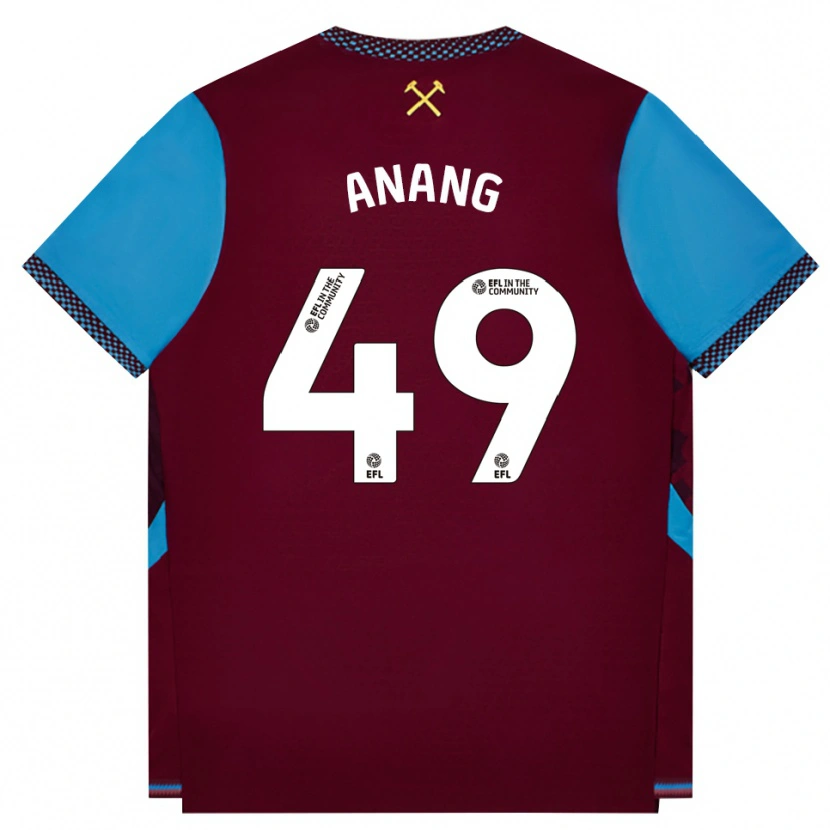 Danxen Damen Joseph Anang #49 Burgund Kornblumenblau Heimtrikot Trikot 2026/27 T-Shirt Österreich