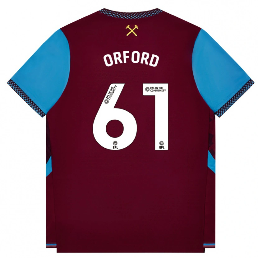 Danxen Damen Lewis Orford #61 Burgund Kornblumenblau Heimtrikot Trikot 2026/27 T-Shirt Österreich
