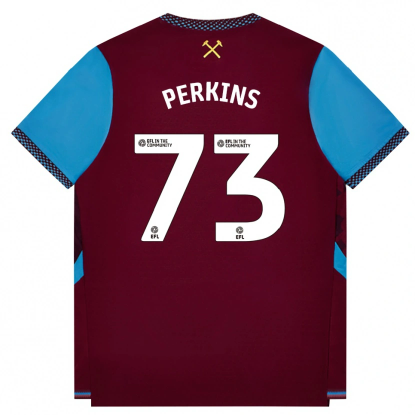Danxen Damen Vinnie Perkins #73 Burgund Kornblumenblau Heimtrikot Trikot 2026/27 T-Shirt Österreich