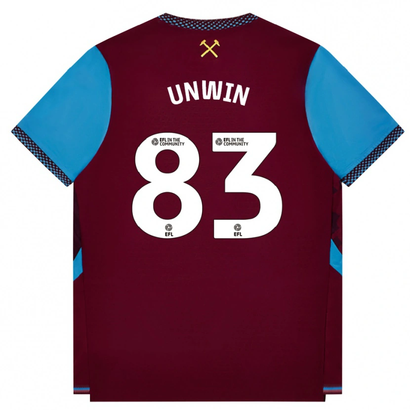 Danxen Damen Jonathan Unwin #83 Burgund Kornblumenblau Heimtrikot Trikot 2026/27 T-Shirt Österreich