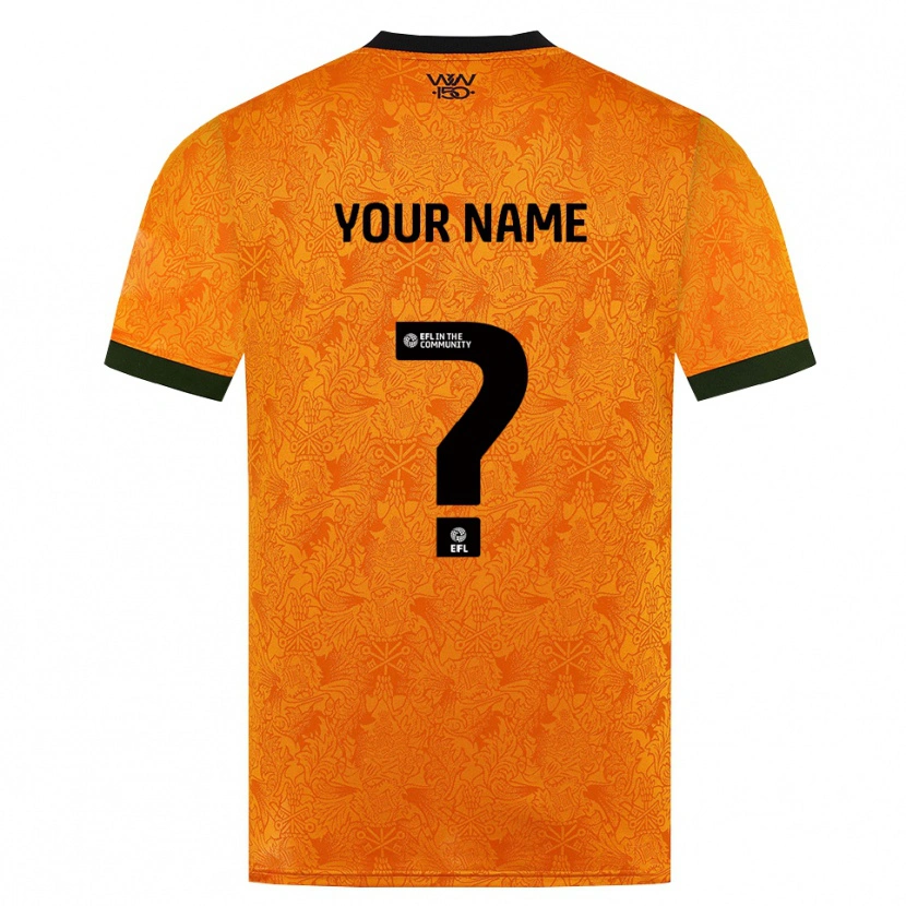 Danxen Damen Ihren Namen #0 Orange Schwarz Heimtrikot Trikot 2026/27 T-Shirt Österreich