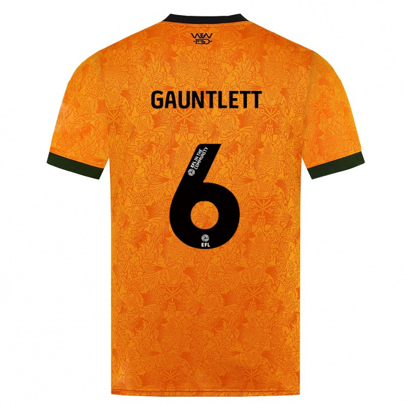 Danxen Damen Maz Gauntlett #6 Orange Schwarz Heimtrikot Trikot 2026/27 T-Shirt Österreich