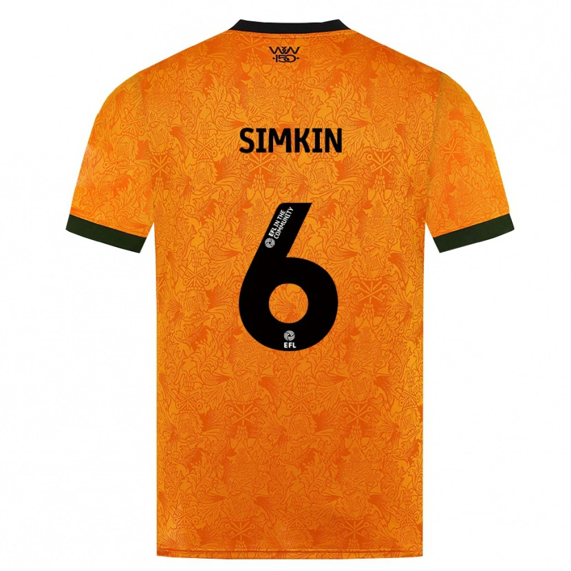 Danxen Damen Lily Simkin #6 Orange Schwarz Heimtrikot Trikot 2026/27 T-Shirt Österreich