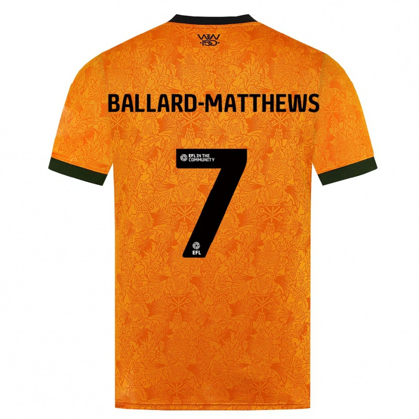 Danxen Damen Emilio Ballard-Matthews #7 Orange Schwarz Heimtrikot Trikot 2026/27 T-Shirt Österreich