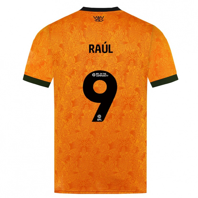 Danxen Damen Raul Jimenez #9 Orange Schwarz Heimtrikot Trikot 2026/27 T-Shirt Österreich