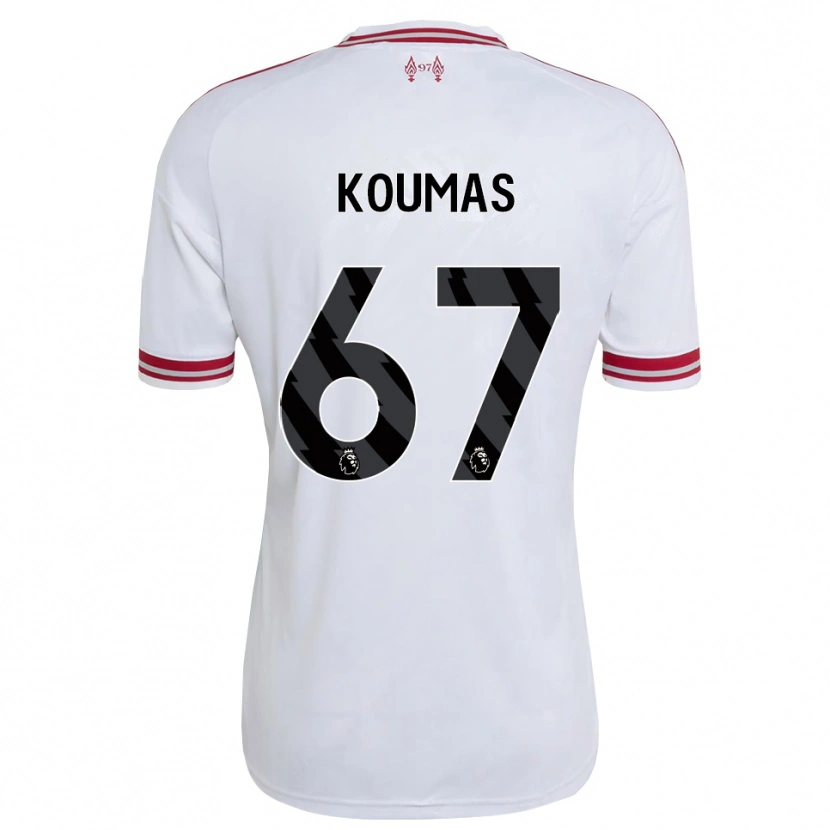 Danxen Damen Lewis Koumas #67 Rot Weiß Auswärtstrikot Trikot 2026/27 T-Shirt Österreich