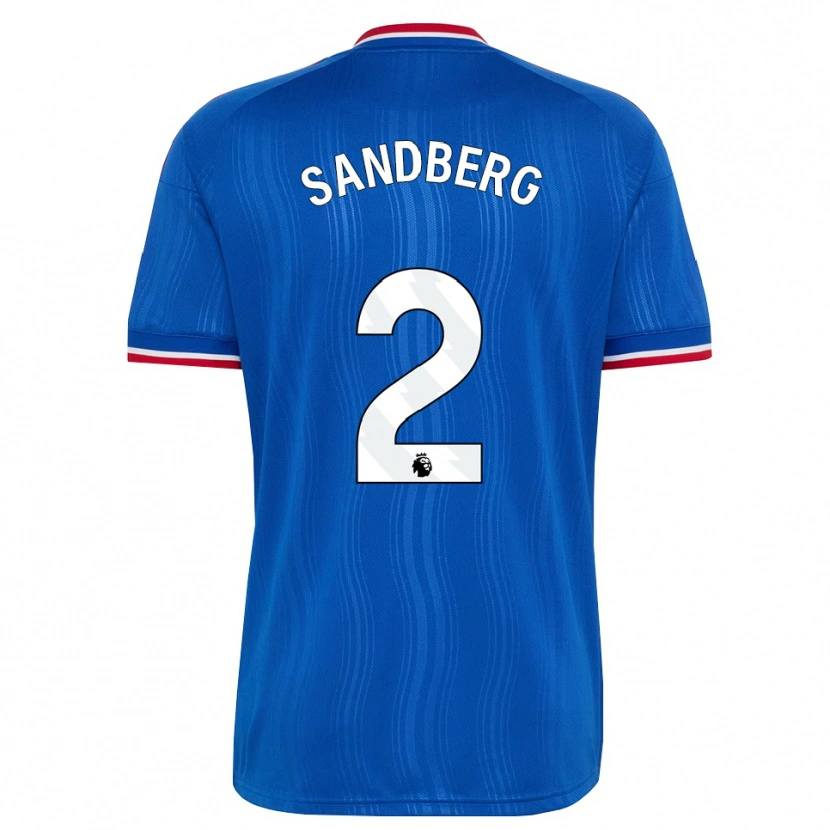 Danxen Damen Anna Sandberg #2 Blau Weiß Rot Auswärtstrikot Trikot 2026/27 T-Shirt Österreich