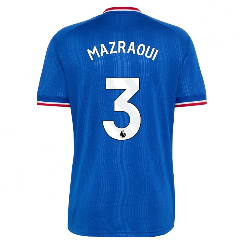 Danxen Damen Noussair Mazraoui #3 Blau Weiß Rot Auswärtstrikot Trikot 2026/27 T-Shirt Österreich
