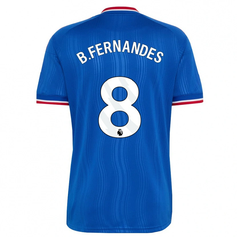 Danxen Damen Bruno Fernandes #8 Blau Weiß Rot Auswärtstrikot Trikot 2026/27 T-Shirt Österreich