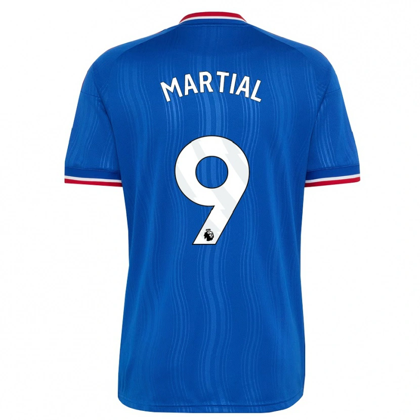 Danxen Damen Anthony Martial #9 Blau Weiß Rot Auswärtstrikot Trikot 2026/27 T-Shirt Österreich