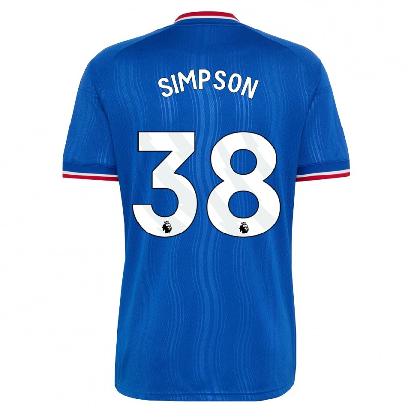 Danxen Damen Jess Simpson #38 Blau Weiß Rot Auswärtstrikot Trikot 2026/27 T-Shirt Österreich