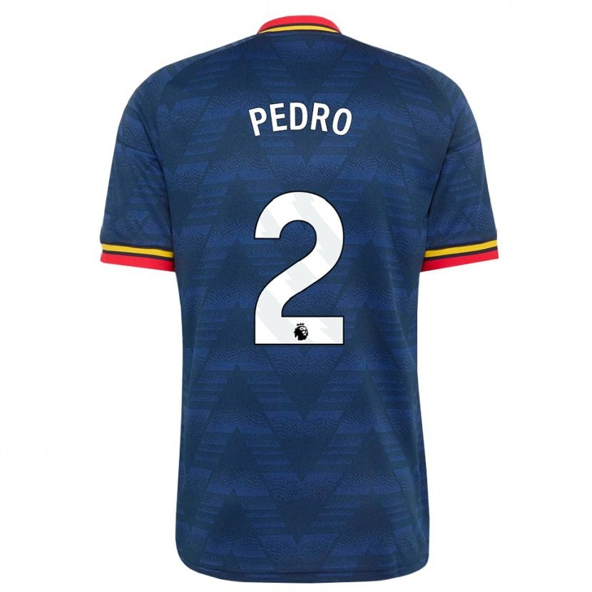 Danxen Damen Angelinou Pedro #2 Mitternachtsblau Gelb Rot Auswärtstrikot Trikot 2026/27 T-Shirt Österreich