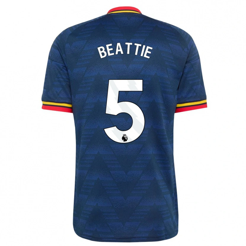 Danxen Damen Jen Beattie #5 Mitternachtsblau Gelb Rot Auswärtstrikot Trikot 2026/27 T-Shirt Österreich