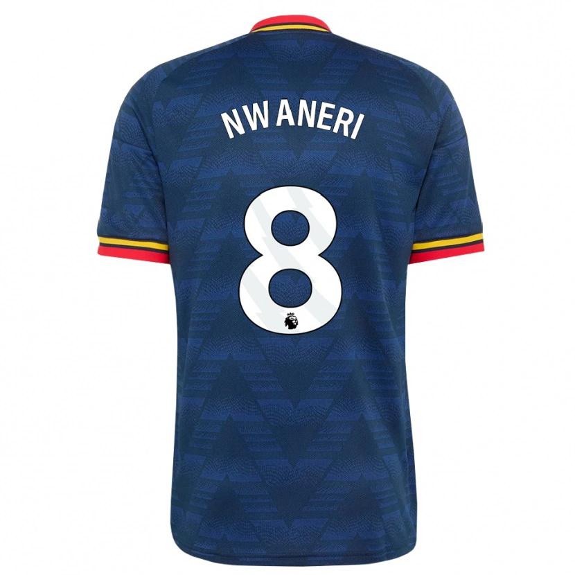 Danxen Damen Emerson Nwaneri #8 Mitternachtsblau Gelb Rot Auswärtstrikot Trikot 2026/27 T-Shirt Österreich