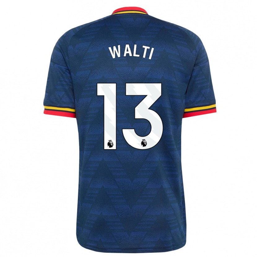 Danxen Damen Lia Walti #13 Mitternachtsblau Gelb Rot Auswärtstrikot Trikot 2026/27 T-Shirt Österreich
