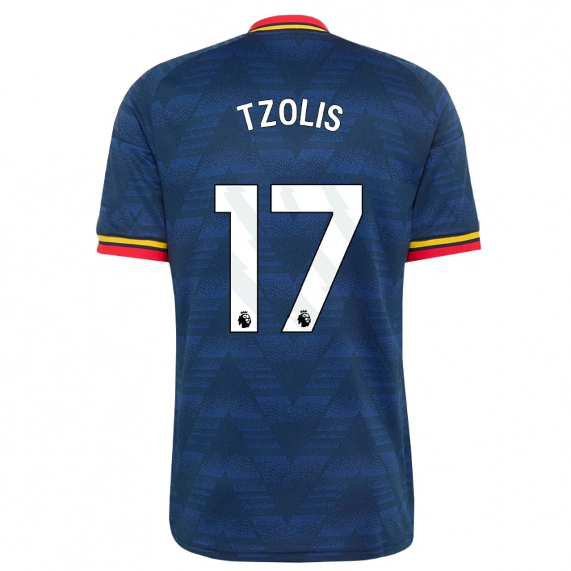 Danxen Damen Christos Tzolis #17 Mitternachtsblau Gelb Rot Auswärtstrikot Trikot 2026/27 T-Shirt Österreich