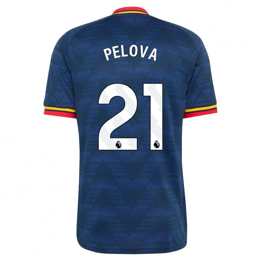 Danxen Damen Victoria Pelova #21 Mitternachtsblau Gelb Rot Auswärtstrikot Trikot 2026/27 T-Shirt Österreich