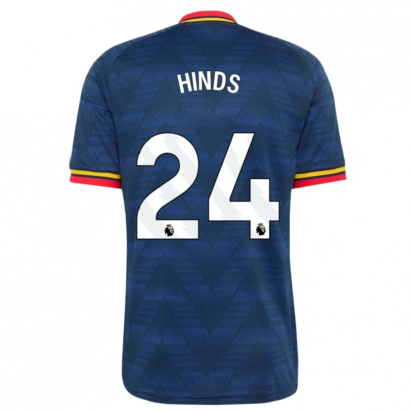 Danxen Damen Taylor Hinds #24 Mitternachtsblau Gelb Rot Auswärtstrikot Trikot 2026/27 T-Shirt Österreich