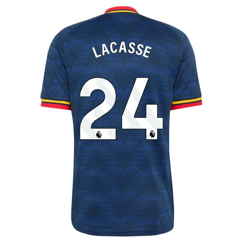 Danxen Damen Cloé Lacasse #24 Mitternachtsblau Gelb Rot Auswärtstrikot Trikot 2026/27 T-Shirt Österreich