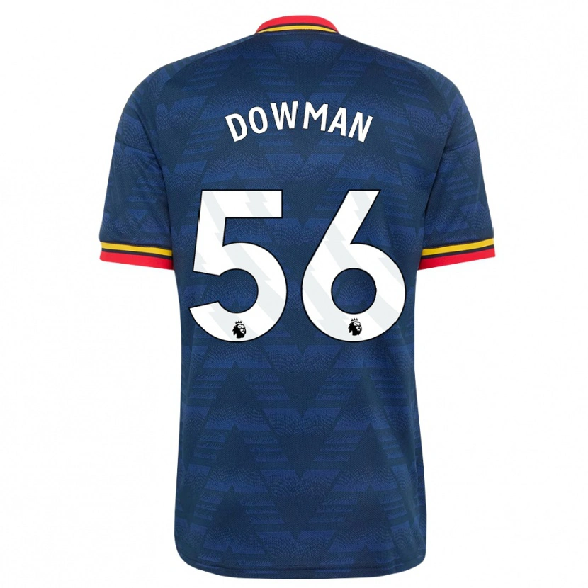 Danxen Damen Max Dowman #56 Mitternachtsblau Gelb Rot Auswärtstrikot Trikot 2026/27 T-Shirt Österreich