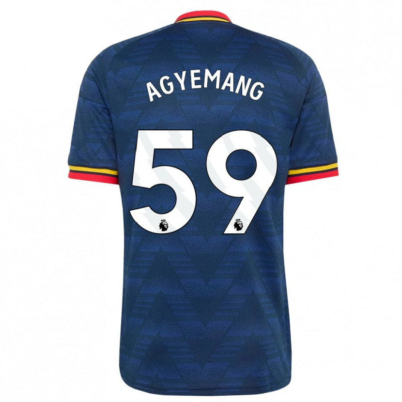 Danxen Damen Michelle Agyemang #59 Mitternachtsblau Gelb Rot Auswärtstrikot Trikot 2026/27 T-Shirt Österreich