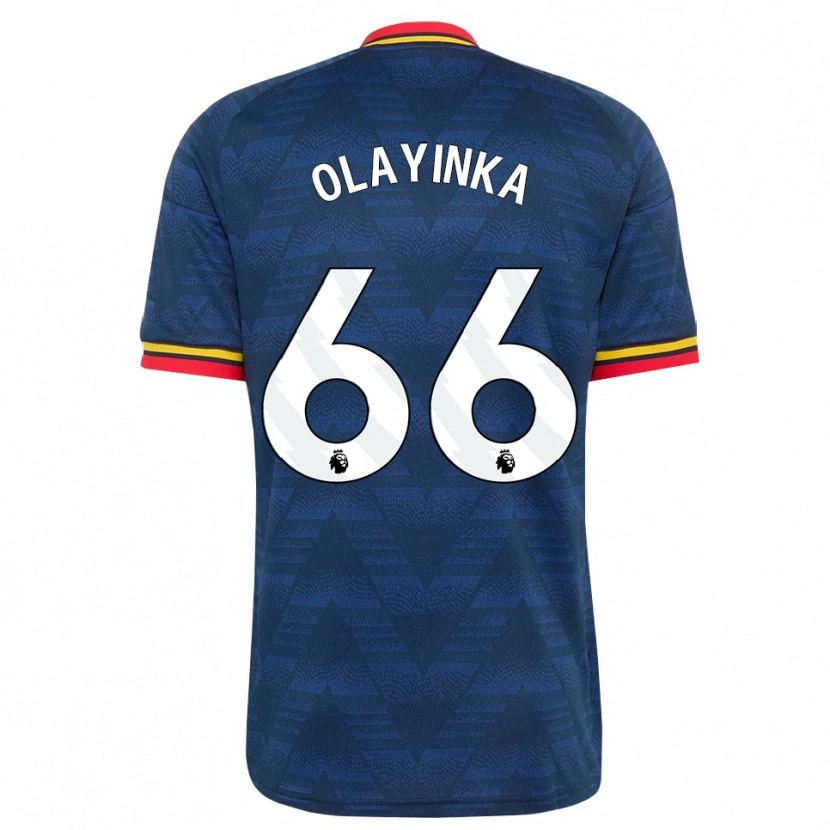 Danxen Damen James Olayinka #66 Mitternachtsblau Gelb Rot Auswärtstrikot Trikot 2026/27 T-Shirt Österreich
