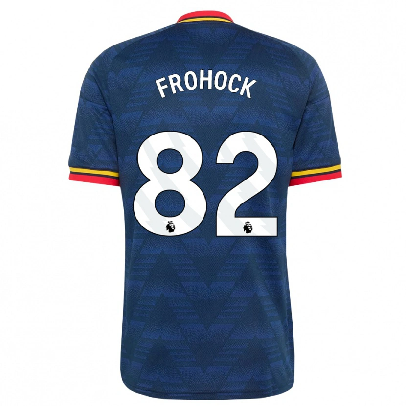 Danxen Damen Marley Frohock #82 Mitternachtsblau Gelb Rot Auswärtstrikot Trikot 2026/27 T-Shirt Österreich