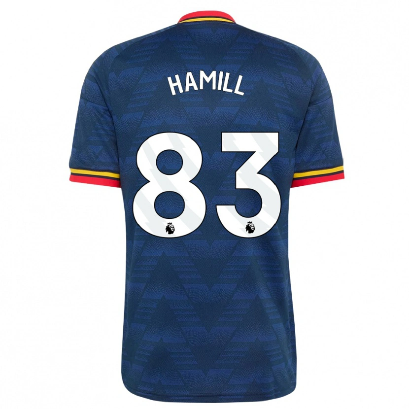 Danxen Damen Callan Hamill #83 Mitternachtsblau Gelb Rot Auswärtstrikot Trikot 2026/27 T-Shirt Österreich