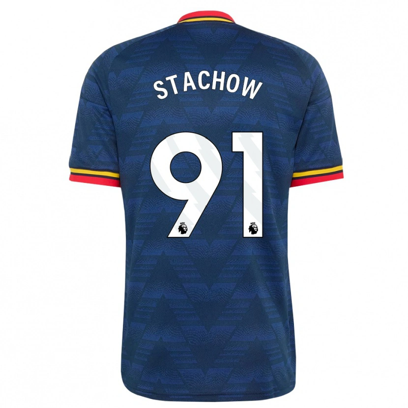 Danxen Damen Patrick Stachow #91 Mitternachtsblau Gelb Rot Auswärtstrikot Trikot 2026/27 T-Shirt Österreich