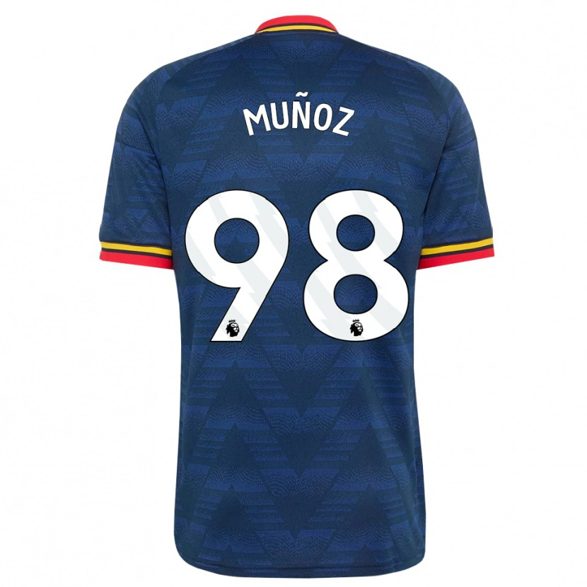 Danxen Damen Luis Muñoz #98 Mitternachtsblau Gelb Rot Auswärtstrikot Trikot 2026/27 T-Shirt Österreich