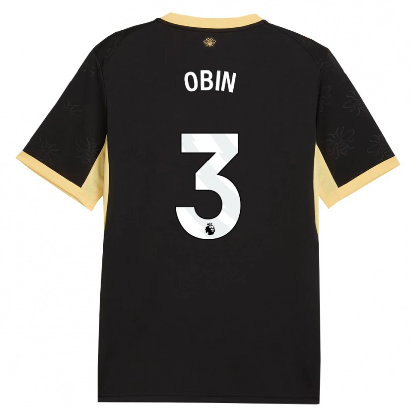 Danxen Damen Yohann Obin #3 Schwarz Gelb Auswärtstrikot Trikot 2026/27 T-Shirt Österreich
