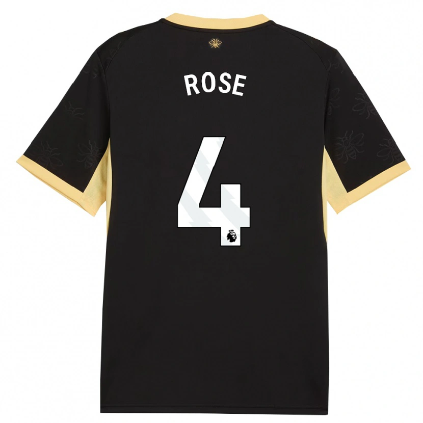 Danxen Damen Jade Rose #4 Schwarz Gelb Auswärtstrikot Trikot 2026/27 T-Shirt Österreich