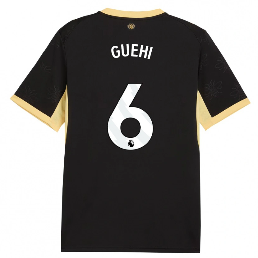 Danxen Damen Marc Guéhi #6 Schwarz Gelb Auswärtstrikot Trikot 2026/27 T-Shirt Österreich