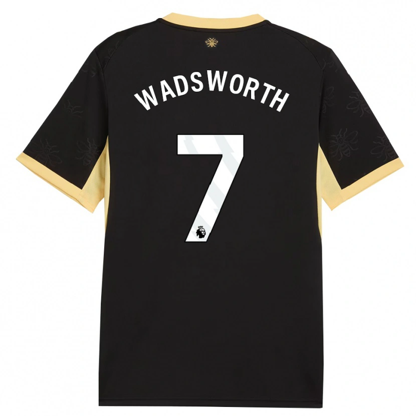 Danxen Damen Sam Wadsworth #7 Schwarz Gelb Auswärtstrikot Trikot 2026/27 T-Shirt Österreich