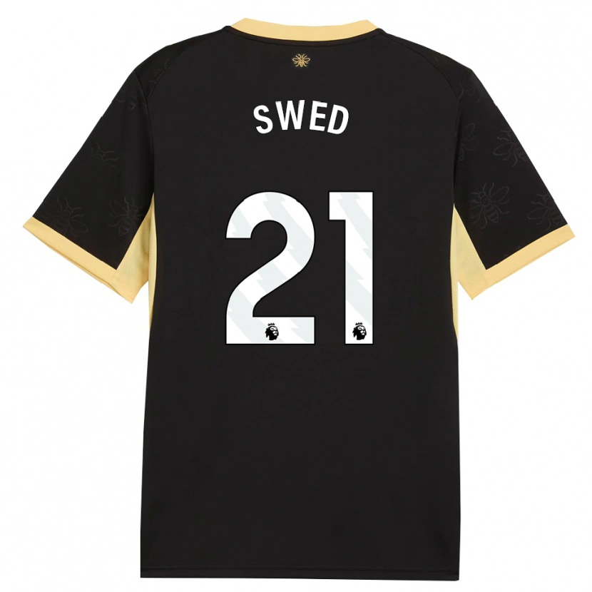 Danxen Damen Hamza Swed #21 Schwarz Gelb Auswärtstrikot Trikot 2026/27 T-Shirt Österreich
