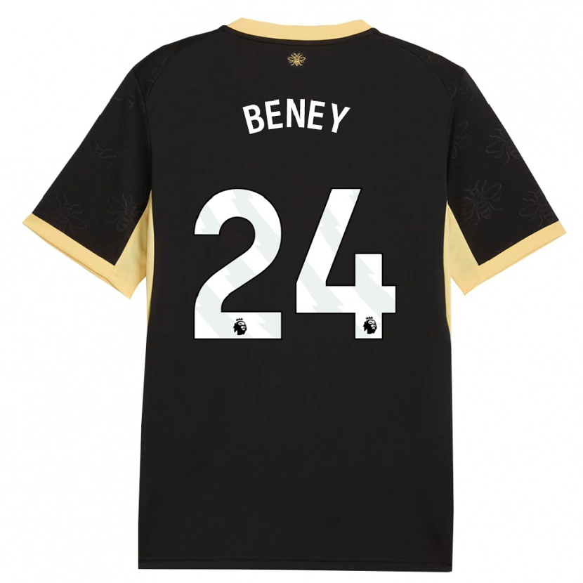 Danxen Damen Iman Beney #24 Schwarz Gelb Auswärtstrikot Trikot 2026/27 T-Shirt Österreich