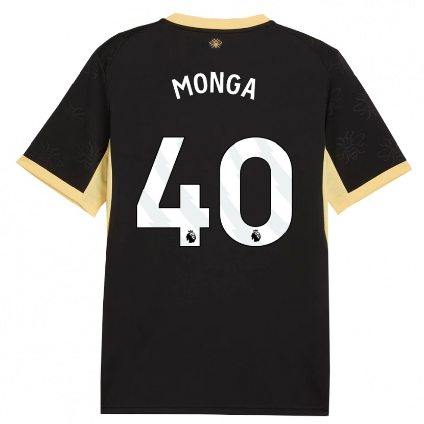 Danxen Damen Jeremy Monga #40 Schwarz Gelb Auswärtstrikot Trikot 2026/27 T-Shirt Österreich