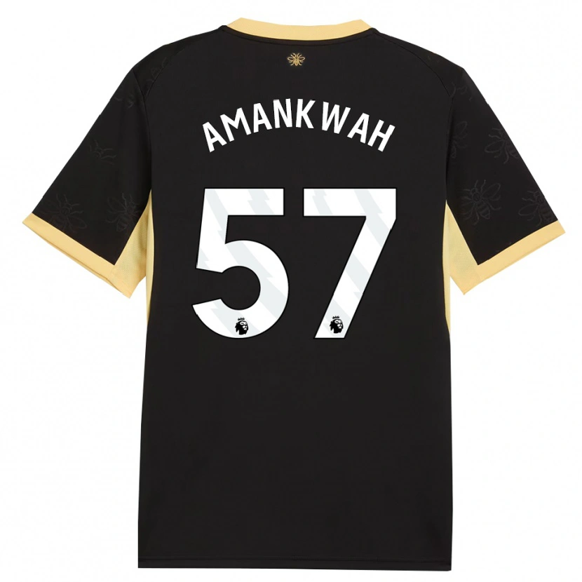 Danxen Damen Yeboah Amankwah #57 Schwarz Gelb Auswärtstrikot Trikot 2026/27 T-Shirt Österreich