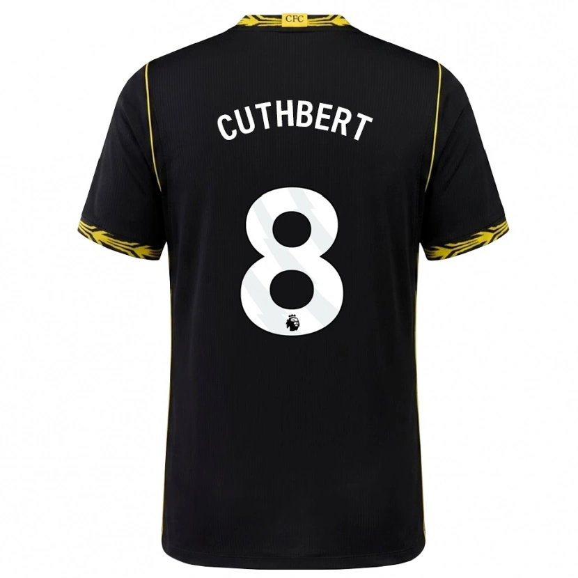 Danxen Damen Erin Cuthbert #8 Schwarz Gelb Auswärtstrikot Trikot 2026/27 T-Shirt Österreich