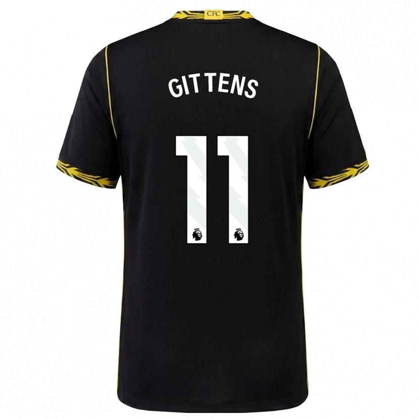 Danxen Damen Jamie Gittens #11 Schwarz Gelb Auswärtstrikot Trikot 2026/27 T-Shirt Österreich