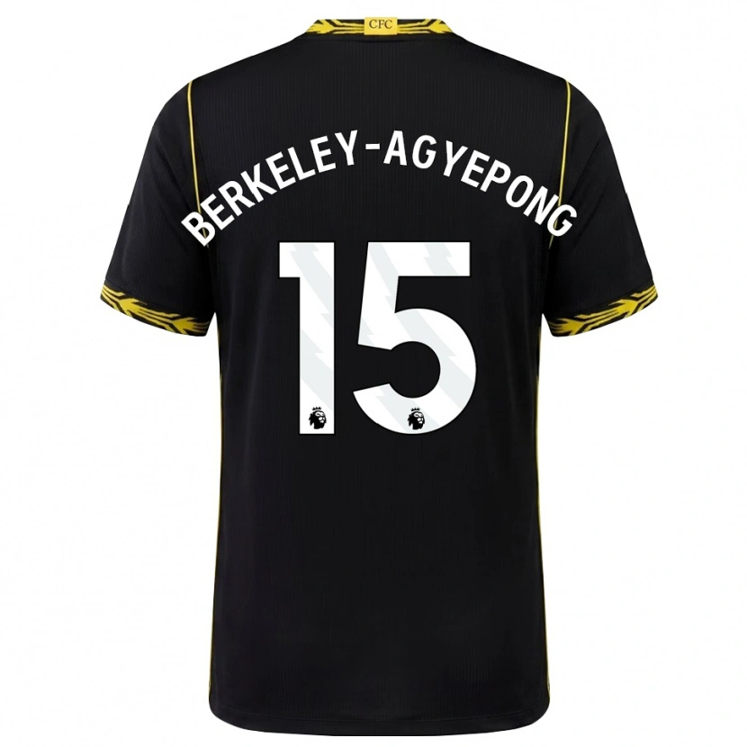 Danxen Damen Jeremiah Berkeley-Agyepong #15 Schwarz Gelb Auswärtstrikot Trikot 2026/27 T-Shirt Österreich