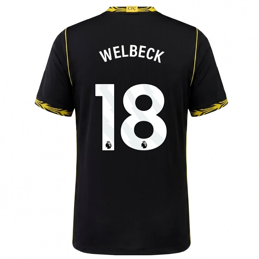 Danxen Damen Danny Welbeck #18 Schwarz Gelb Auswärtstrikot Trikot 2026/27 T-Shirt Österreich