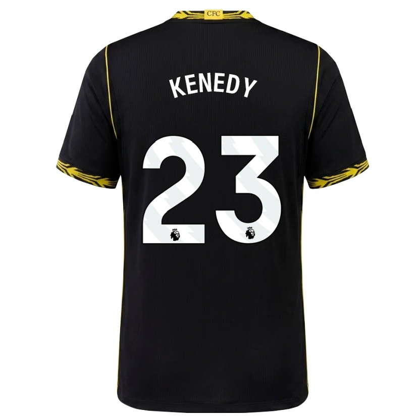 Danxen Damen Robert Kenedy #23 Schwarz Gelb Auswärtstrikot Trikot 2026/27 T-Shirt Österreich